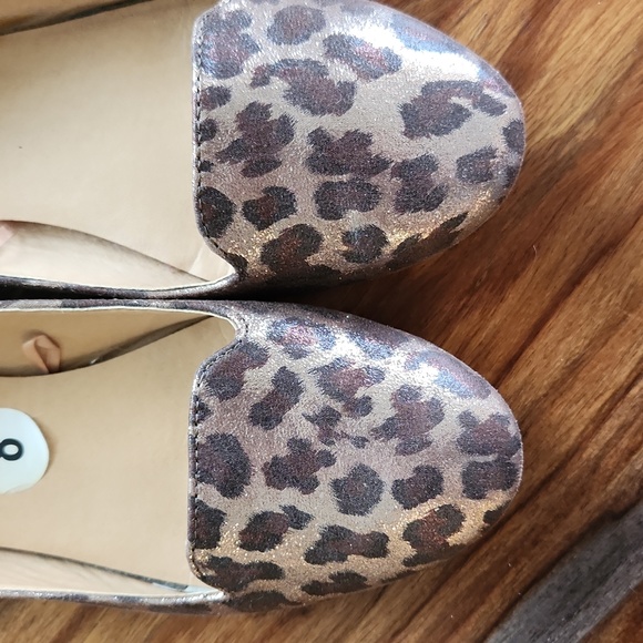 Cute Metallic Leopard Ballet Flats, Size 8, Nice, Report Brand - Picture 2 of 7